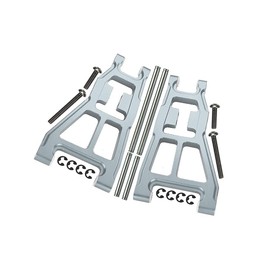 Tamiya DT-03 Upgrade Parts Aluminium Front Lower Suspension Arm - 1Pr Silver