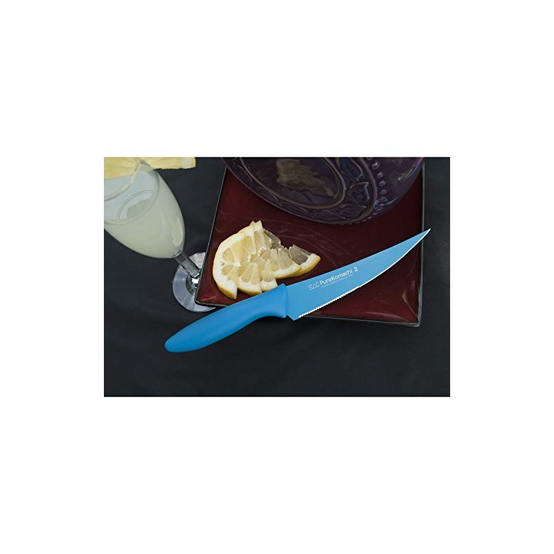 Pure Komachi 2 Series Serrated Multi-Utility Knife blue