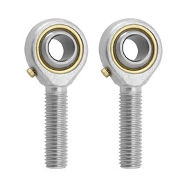 SG Store 2pcs M10x1.5 Spherical Rod End Bearing Rose Joint POS10 Right Hand Male Thread Connector Self-lubricated Joint Bearing with Jam Nuts
