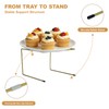 Pizza Stand, 2 Tier Pizza Rack for Party, Brass Metal