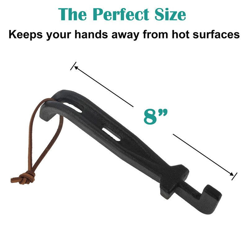 Cast Iron Grill Grate Lifter, Barbecue Universal Grid Lifter, Hot