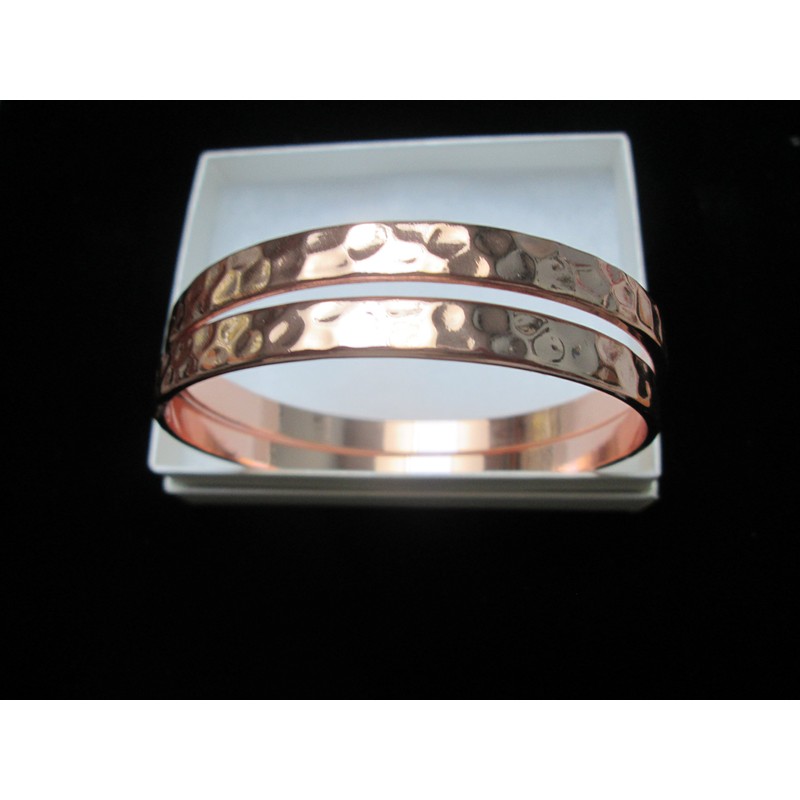 Park Lane 2 Rose Gold Bangle Bracelet Set