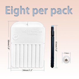 Waxguards 3.0 NanoCare 10993649 Filters for Signia/Siemens/Rexton and Connexx Hearing Aids - Cleaning Brush Tools with Carry Case- 6packs