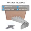 YUMORE Shelf Bracket, 7 Inch L Brackets Heavy Duty, Stainless