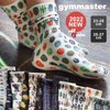 Gymmaster Socks, Thick, Middle Length, Happy Paint, Total Pattern, Non-Slip,
