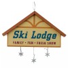 Factory Direct Craft Ski Lodge Wintry Sign Ornament | 6