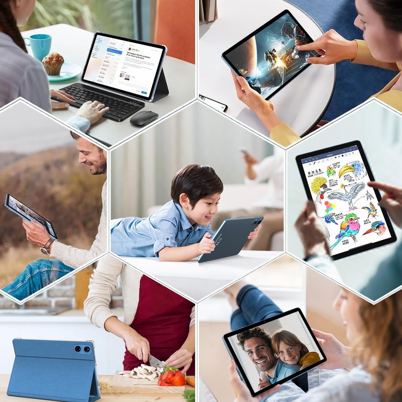 UJJ 2025 Android 14 Tablet 22GB RAM 128GB ROM 1TB