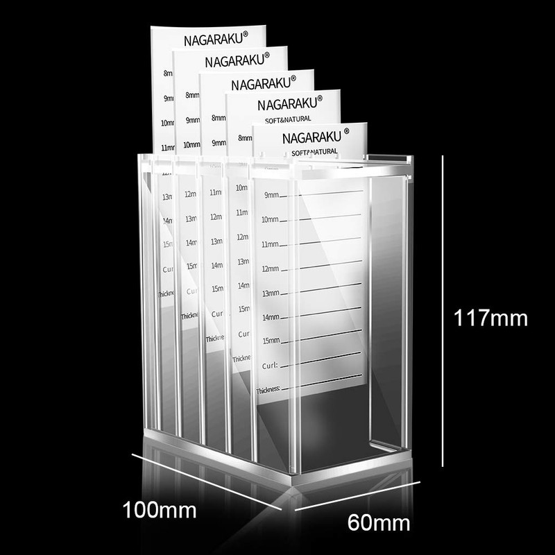 NAGARAKU Acrylic Lash Extension Organiser Storage False Eyelash Pallet Volume