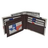 Mens Bifold Exotic Wallet Picture Texas Flag Map with printed