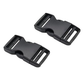 Raheem 15mm Plastic Buckles Side Release Buckle Plastic Buckle Clips for Luggage Rucksack/Back Pack Webbing Strap Backpack Accessories(2 Pack)