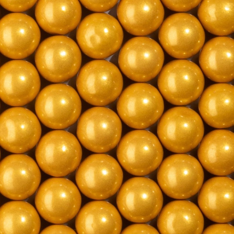 Candy Envy - Shimmer Gold Gumballs - 1 Inch -