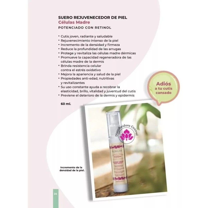 Florigan Celulas Madre Suero Rejuvenecedor Con Retinol Florigan® 60ml
