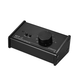 HUIOP Passive Monitor Controller,Passive Monitor Controller with XLR 3.5mm Inputs Outputs Supports Attenuation Control Mute Function, Black