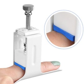 Finger Straightener Splint Finger Joint Extension Splint Brace Corrector Adjustable Finger Straightener Splint with Curved Aluminum Design, for Finger Rehabilitation