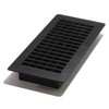 Decor Grates PL410ZIP-BLK-10 Louvered Plastic Floor Register, 4 x 10