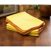 Luxury Quality Large Strong Yellow Dusters Household Cleaning Polishing Dusting