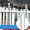 Nuanchu 10 Pack Vinyl Fence Rail Mount Brackets 1-1/2" x