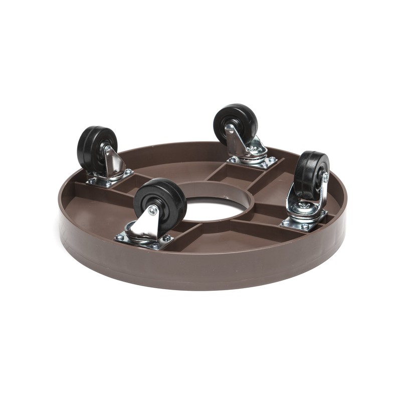 Devault DEV3015E 12 Inch Plant Dolly with Hole Espresso