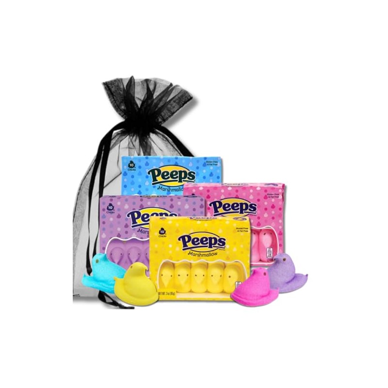 Peeps Chicks - Yellow, Blue, Lavender, & Pink - Gift