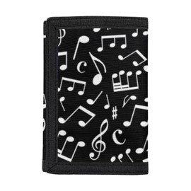 SEANATIVE Musical Note Print Kids Girls Novelty Wallet Outdoor Travel Mini Purse Teenager Card Cash Holder Pocket