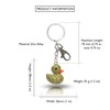 Yellow Rubber Ducky Keychain Bling Bag Charm Happy Rubber Duck