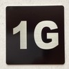 Apartment number 1G sign - UNIT NUMBER 1G SIGN/SUITE 1G