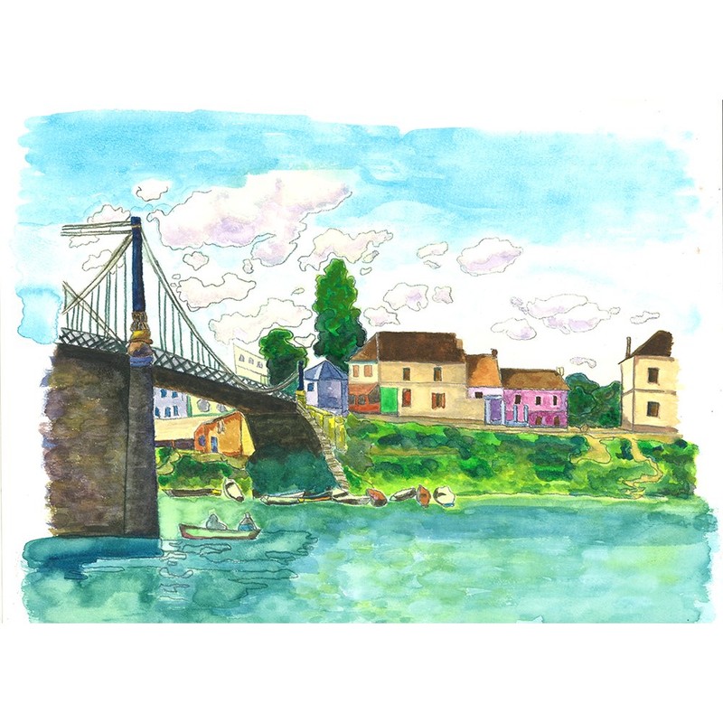 Sakura Crepas Paint Matte Watercolor Laminate EMW-P#19 Red