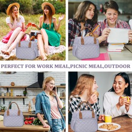 CAMTOP Lunch Box for Women Men Insulated Lunch Bag Lunch Tote Bag Leakproof Thermal Cooler Large Capacity for Travel Work School Picnic