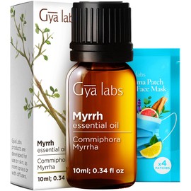 Gya Labs Myrrh Essential Oil - 0.34 Fl Oz - for Hair, Skin, Diffuser, Aromatherapy & DIY Candle Making Scent
