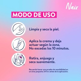 Nair Crema Depiladora Corporal Piel Sensible 150 ml. Marca Probada por Dermatólogos con Ingredientes Naturales + Nair Crema Depiladora Glides Away Arg