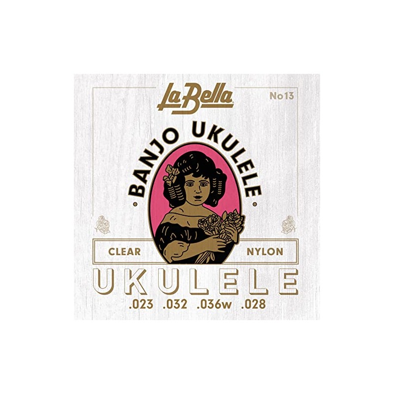 La Bella 13 Red String Set for Ukulele Banjo