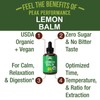 USDA Organic Lemon Balm Liquid Drops – Alcohol-Free Herbal Extract