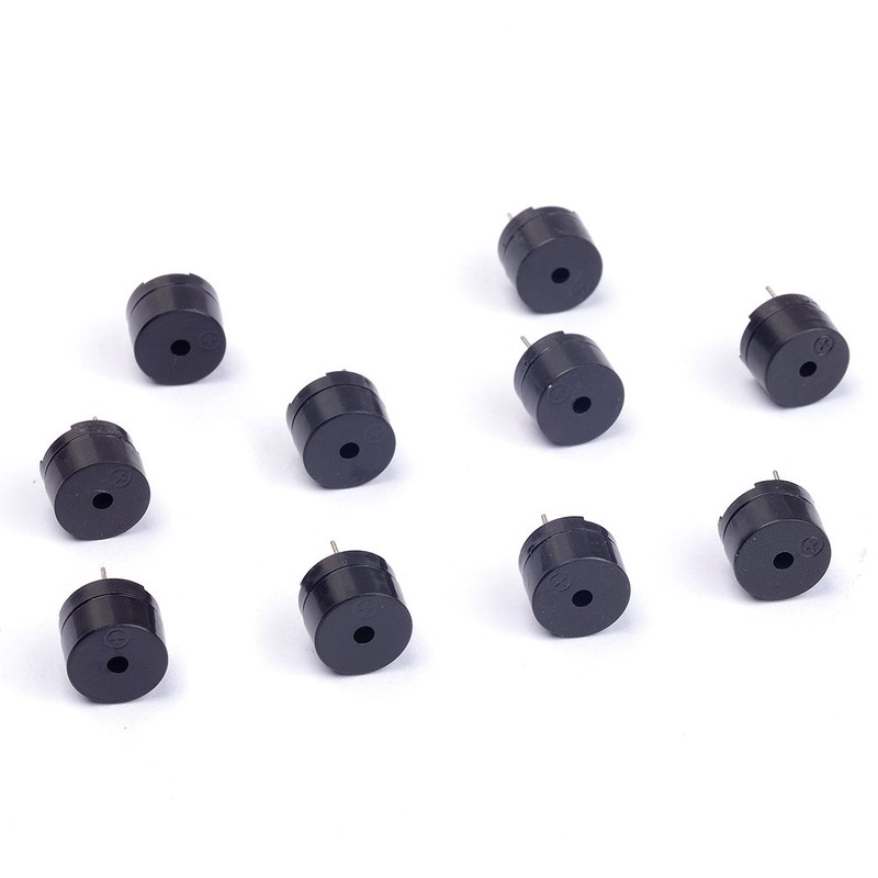 Cylewet 10Pcs 5V 2 Terminals Passive Electronic Alarm Buzzer Electromagnetic