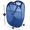 Smart Design Deluxe Mesh Pop Up Square Laundry Hamper w/