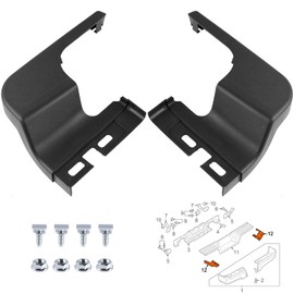 YZQPNB Bumper Step Pad Compatible with 2017-2023 Ford F250 F350 F450 Super Duty Rear Driver and Passenger Side End Cap Step Pad Replace HC3Z17B807BD