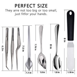 7 Piece Stainless Steel Culinary Specialty Tools Set for Professional Chefs and Home Cooks