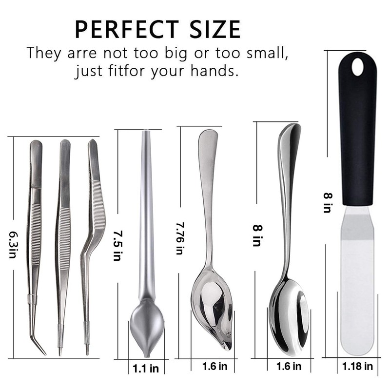 7 Piece Stainless Steel Culinary Specialty Tools Set for Professional