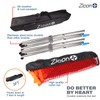 Zicon Portable Tennis Net,Stainless Steel Poles Badminton Net Set Adjustable