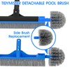 TidyMister Small Pool Brush Head for Cleaning Narrow Corners Steps,