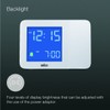 Braun Digital Projection Alarm Clock with 4 Backlight options, Negative