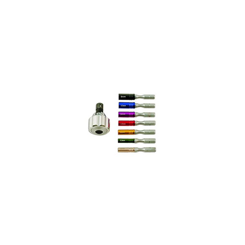 Laser 5755 Precision Ratchet Nut Driver Set 8pc