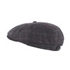 Heritage Traditions Wool Blue Tweed Panel Peak Newsboy Cap Hat,