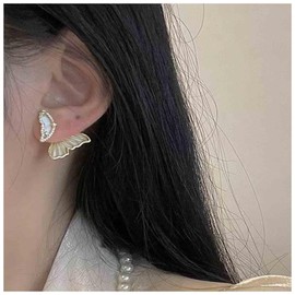 Aneneiceera Boho Kristall Schmetterling Ohrstecker Ohrringe Gold Cz Schmetterling Ohrringe Doppelter Schmetterling Wrap Ohrstecker Doppelseitige Ohrringe Ohrringe Schmuck Für Frauen Und Mädchen