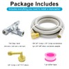 TTFLEX Dishwasher Installation Kit, 10 FT Stainless Steel Braided Hose