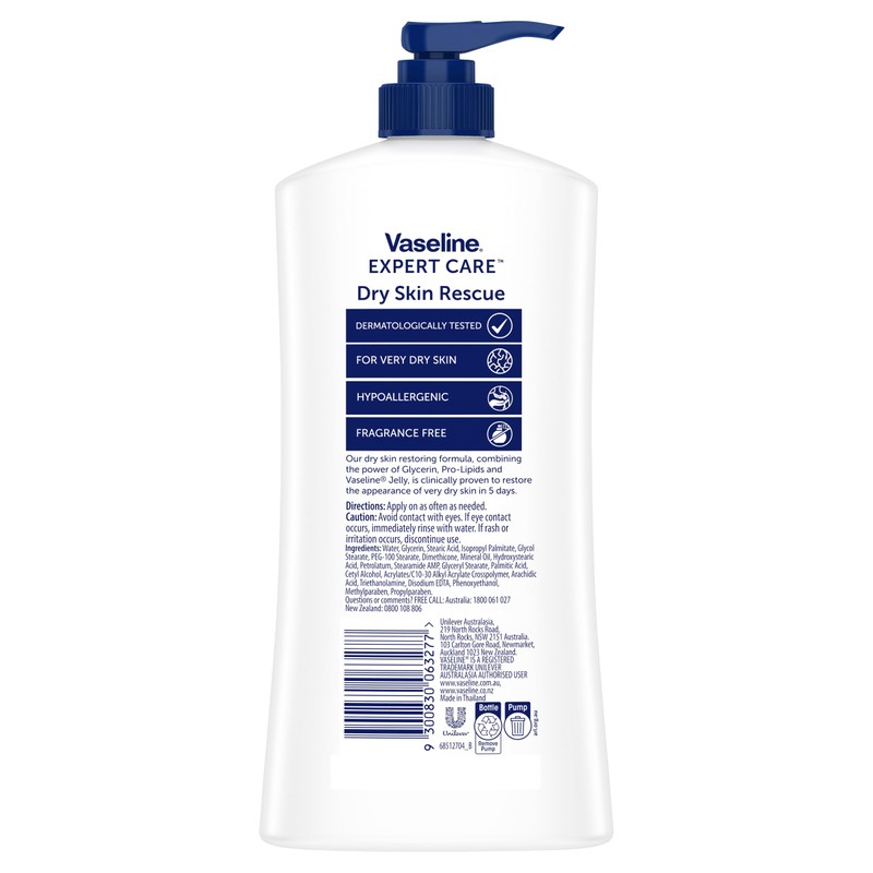 Vaseline Expert Care Dy Skin Rescue Advanced Strength Body Lotion