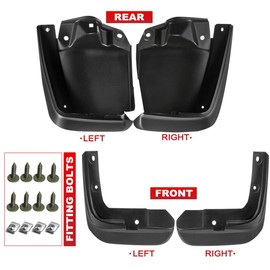 MNMSYH Mud Guard Guardabarros 4Dr 9Th Gen Splash Guards Flap Front&Rear Set of 4 Heavy-Duty For Honda For Civic 2012-2015