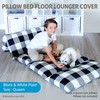 Butterfly Craze Floor Pillow Bed Lounger Cover, Cozy & Stylish