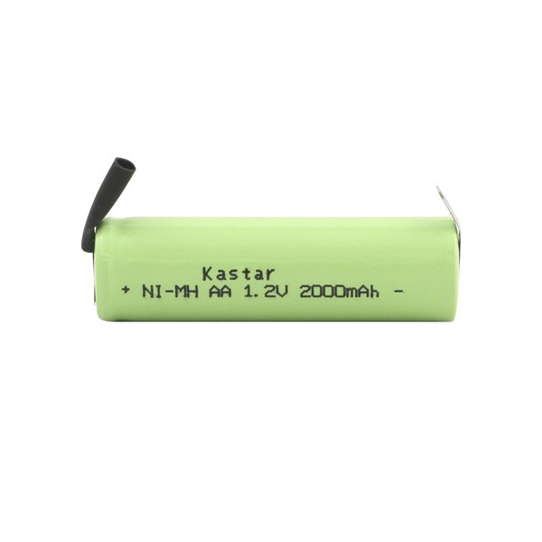Kastar Rechargeable Shaver Battery Pack AA 1.2V 2000mAh Fits Braun, Norelco, Remington Shaver Models and Others (deatil Compatible Models Please Search The Below Description)