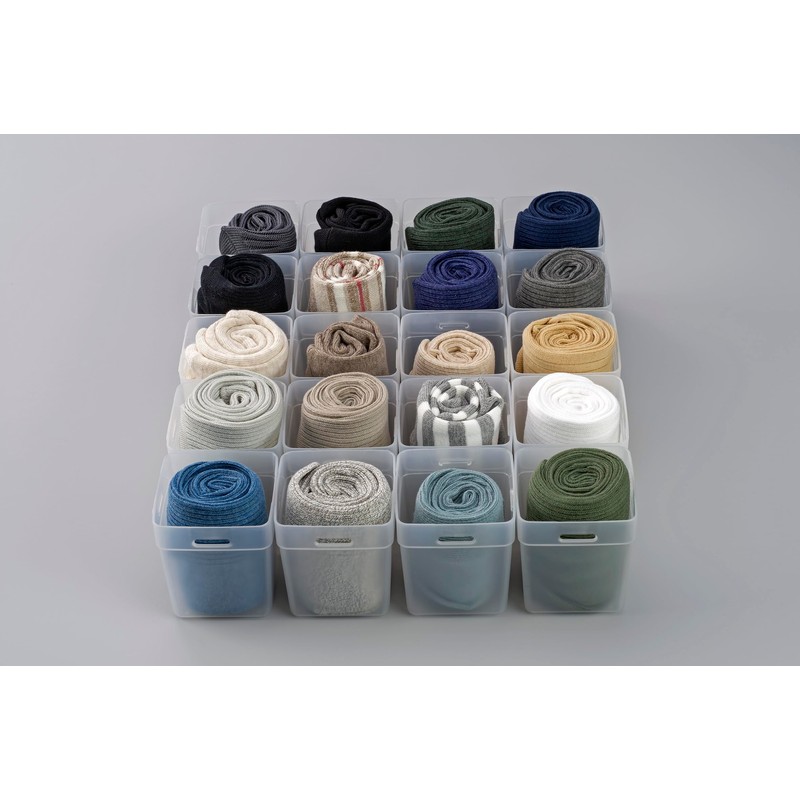 Shoe Organizing Cup, Clear, M Size (2.9 x 2.9 x