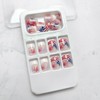24Pcs 4th of July Nails French Tip Press on Nails